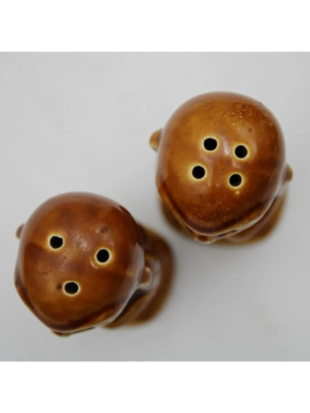 Kon-Tiki Salt And Pepper Shaker Set Steve Crane M Kato Seto Japan 1960s Vintage